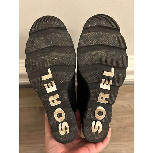 Sorel Sorel Women's Joan Uptown Leather Chelsea boot sz 10.5 Black, Lug sole, - Picture 7 of 10